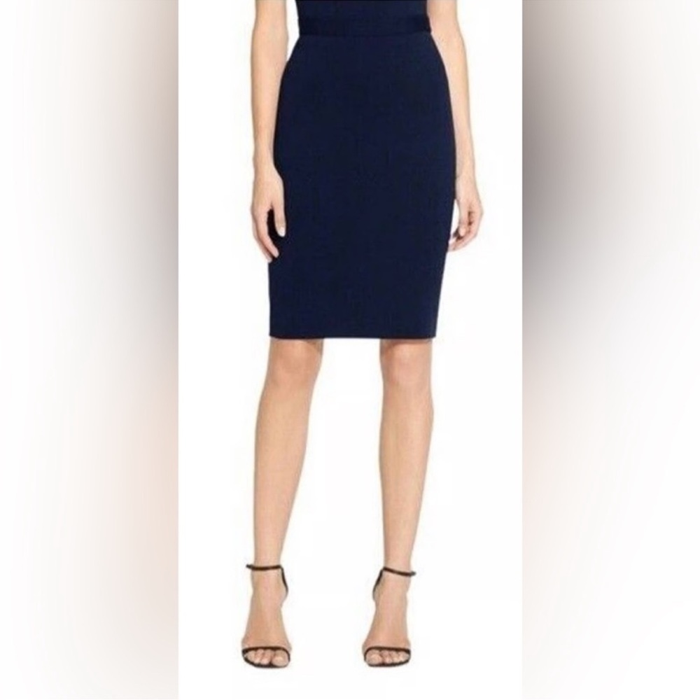 St. John navy knit skirt